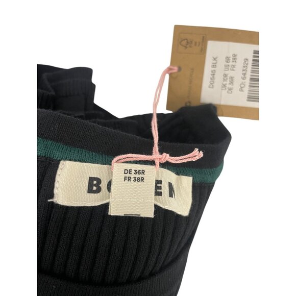 Boden Womens Midi Cut Out sweater Dress UK 10 US 6 Black Ribbed D0545 NWT - Picture 7 of 14